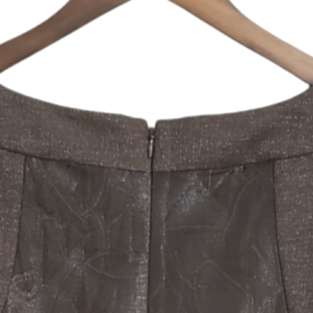 Bcbgeneration Silver Brown Brocade Sleeveless Dre… - image 5